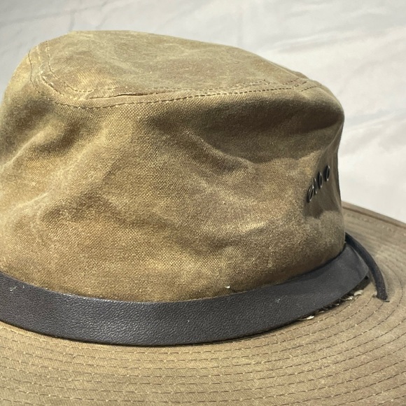 Filson tan Tin cloth wide brimmed Outdoors hat - Picture 11 of 12
